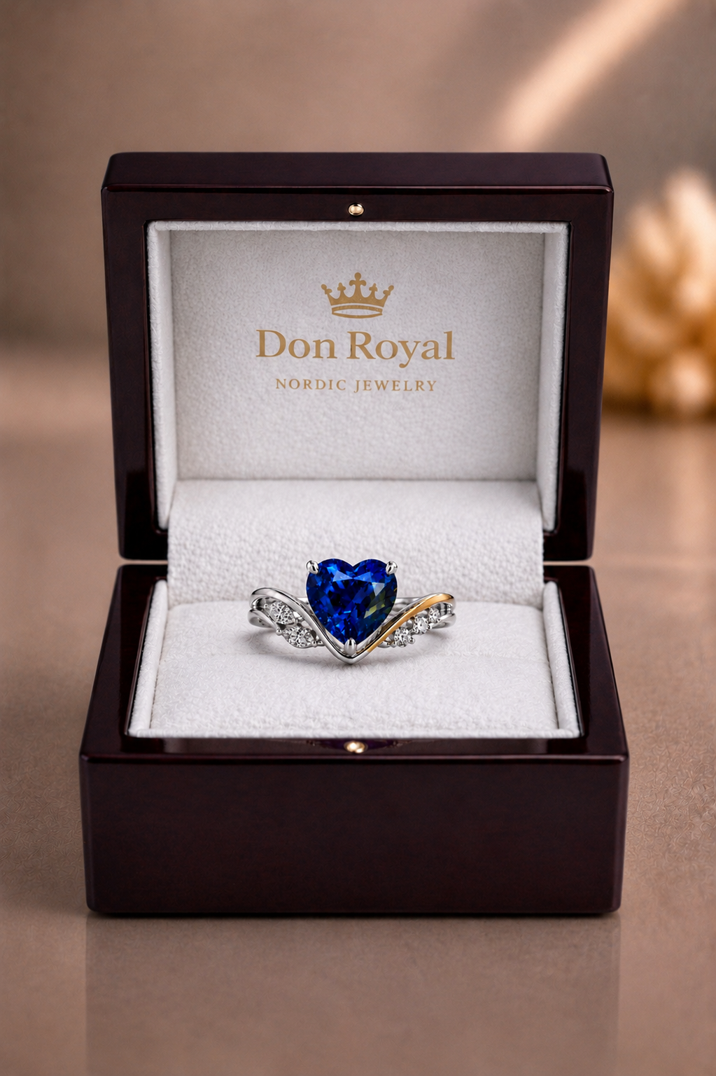 Seraphine Blue Sapphire & Diamond Ring