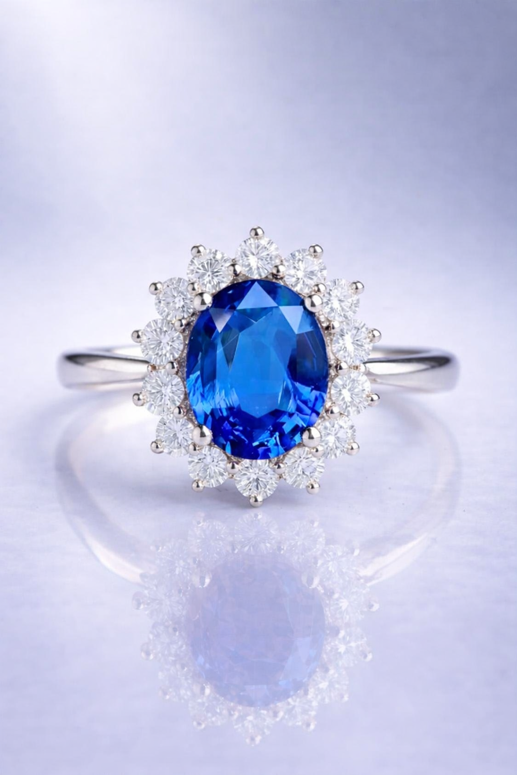 Aurevex Blue Sapphire & Diamond Ring