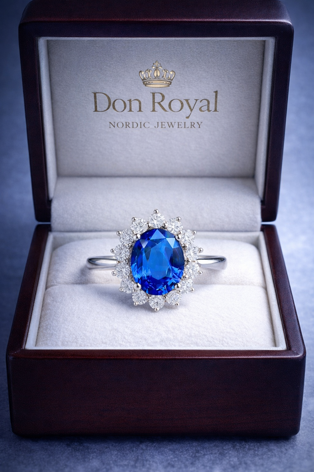 Aurevex Blue Sapphire & Diamond Ring