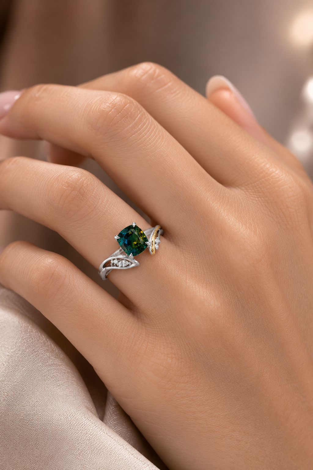 Aurelia Parti Sapphire & Diamond Ring