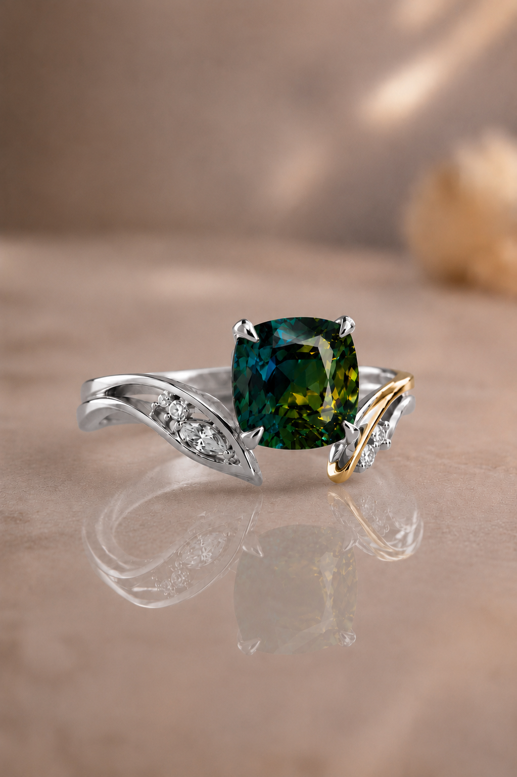 Aurelia Parti Sapphire & Diamond Ring