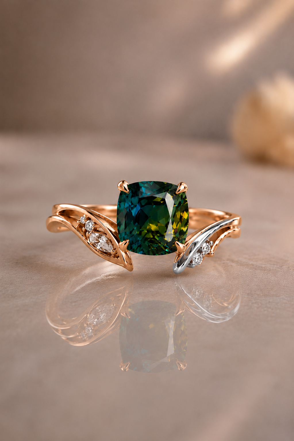 Aurelia Parti Sapphire & Diamond Ring
