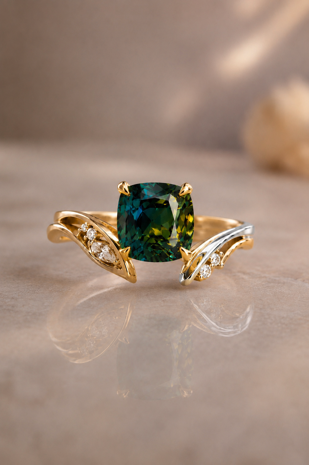 Aurelia Parti Sapphire & Diamond Ring