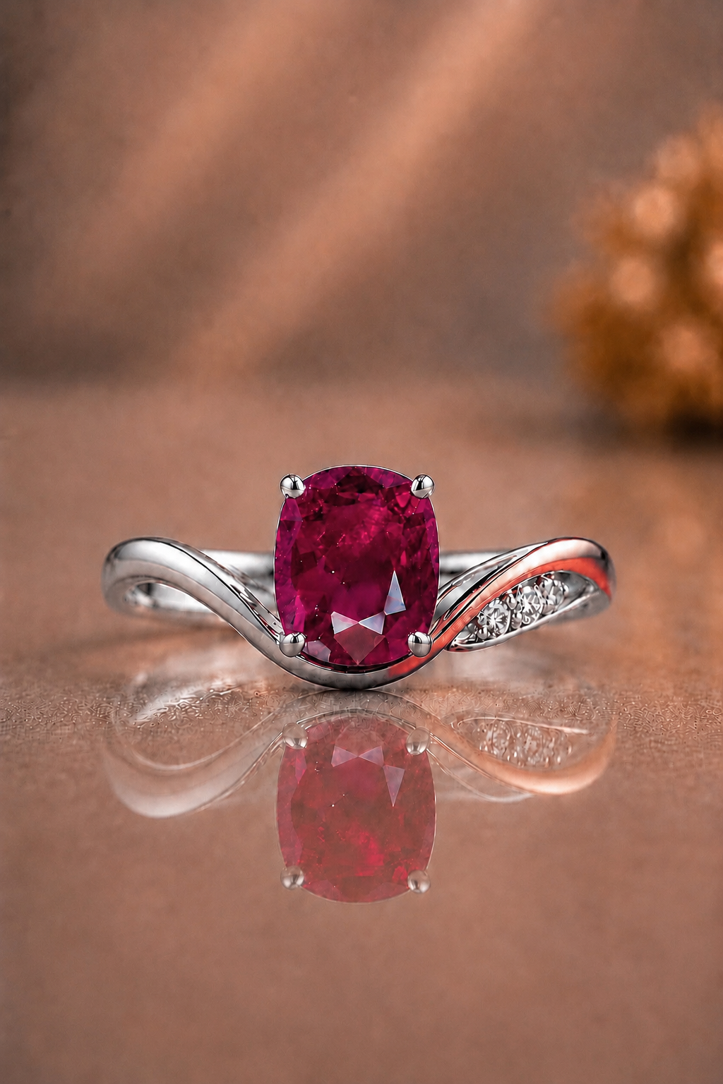 Vivien Ruby & Diamond Ring