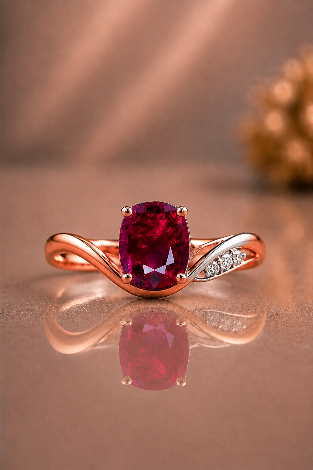 Vivien Ruby & Diamond Ring