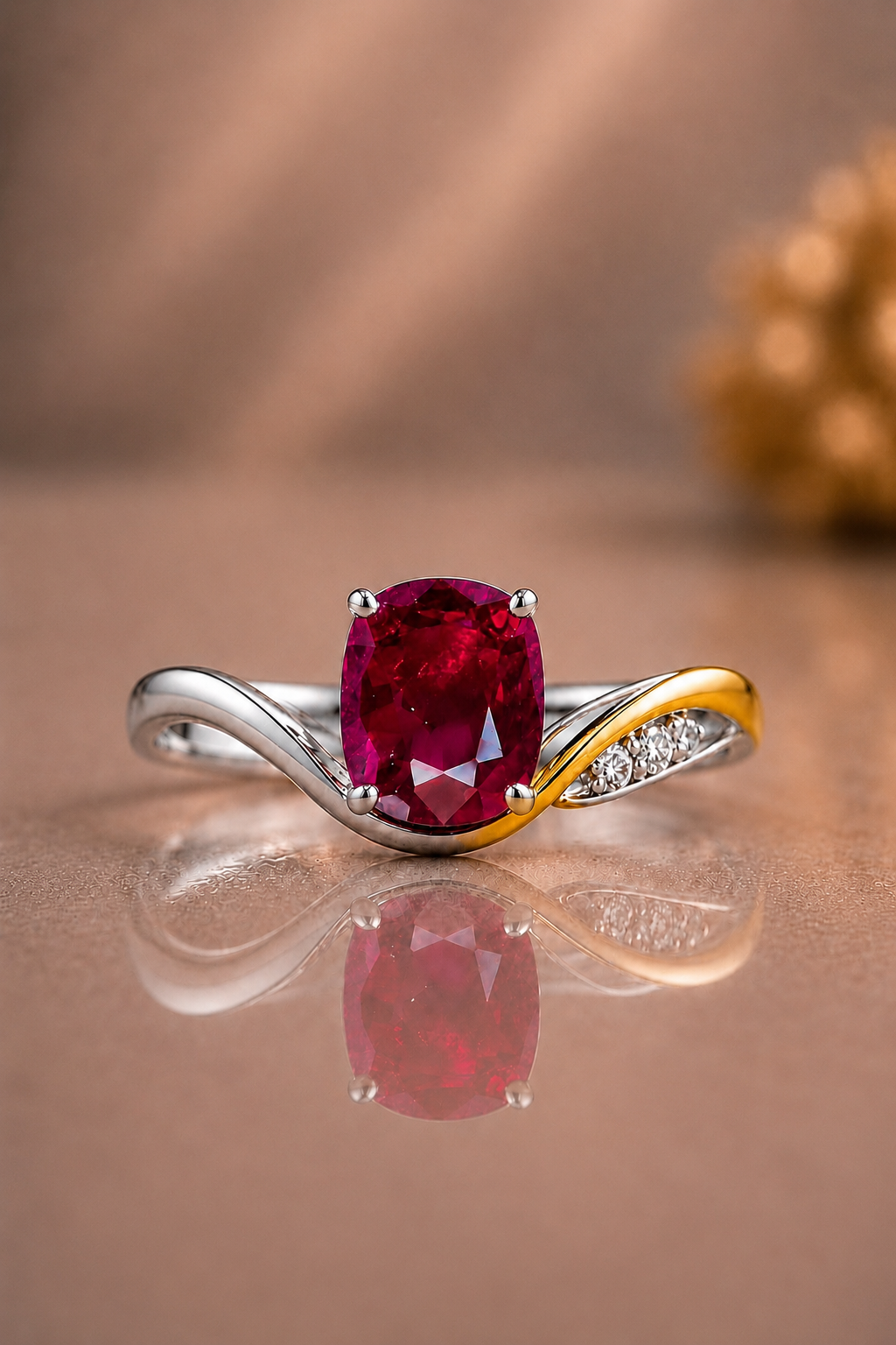 Vivien Ruby & Diamond Ring