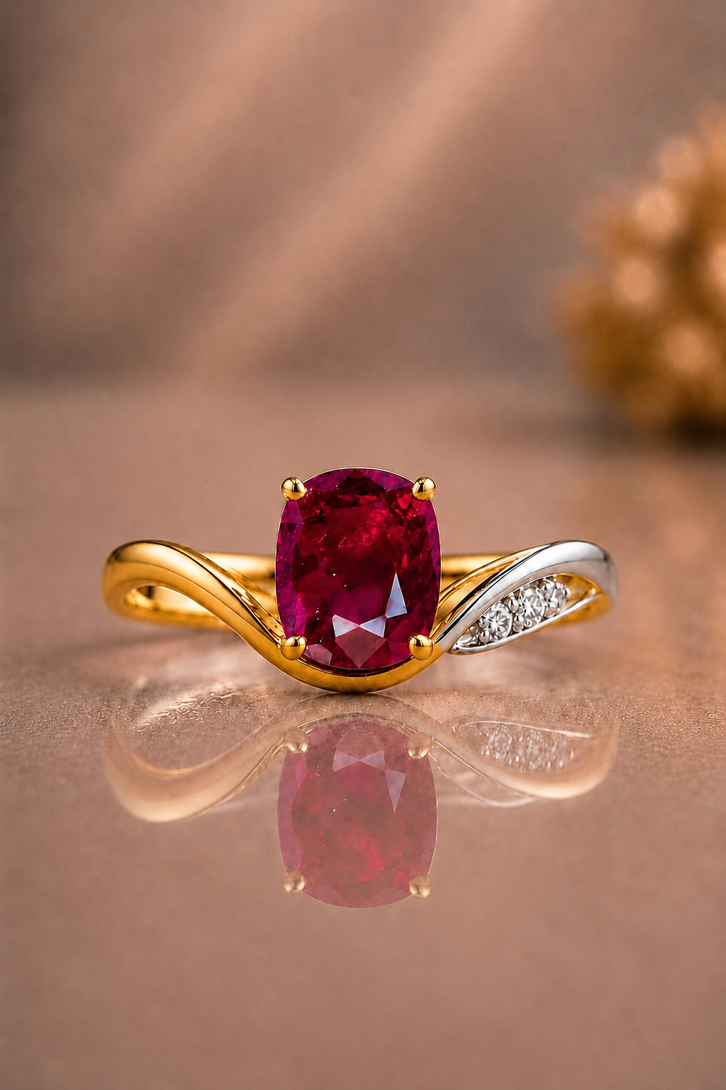 Vivien Ruby & Diamond Ring