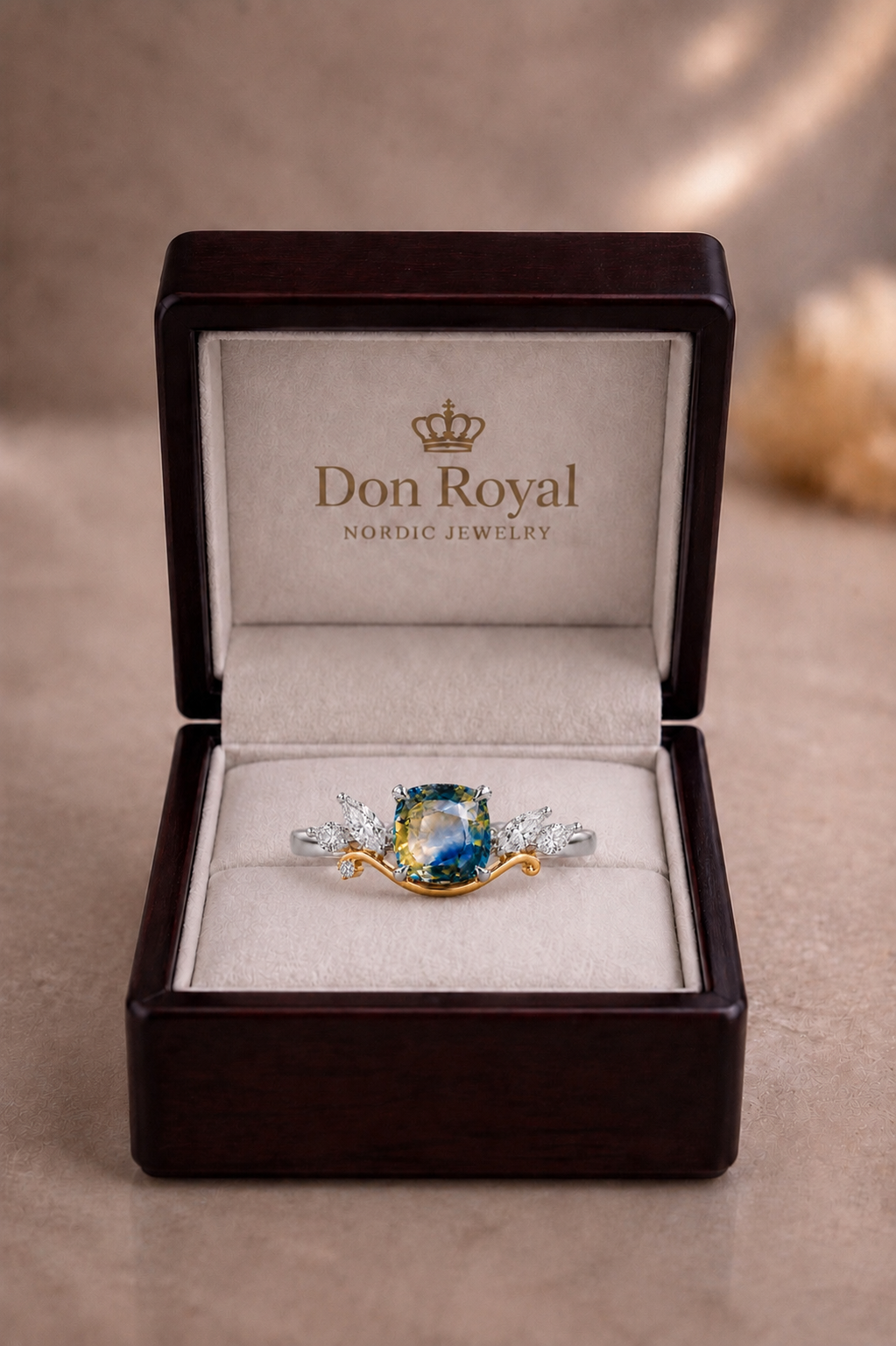 Sylvie Bicolor Sapphire & Diamond Ring