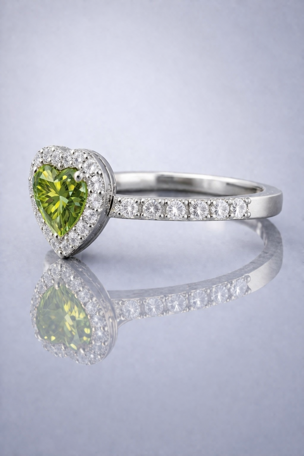 alexandrite diamond halo platinum ring