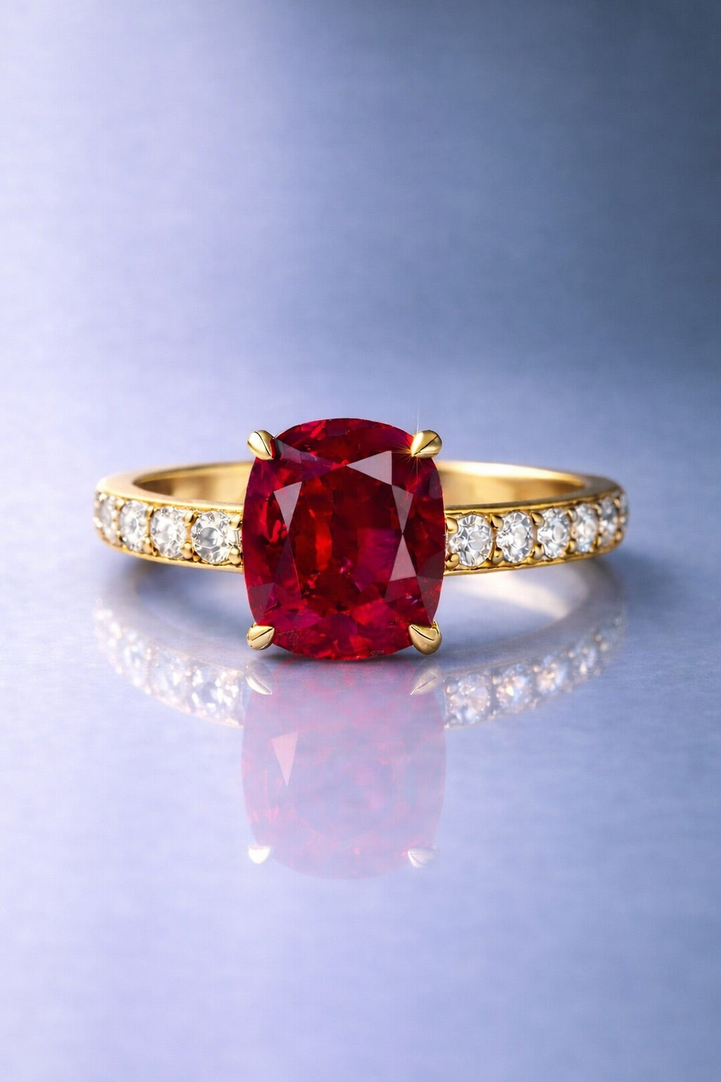 ruby diamond yellow gold ring