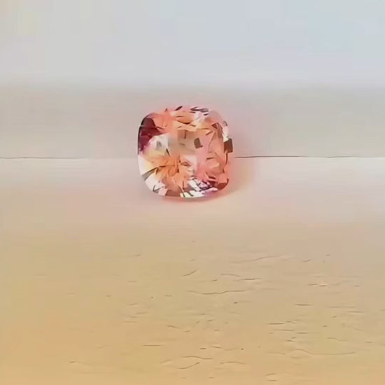 1.25 ct unheated padparadscha sapphire certified