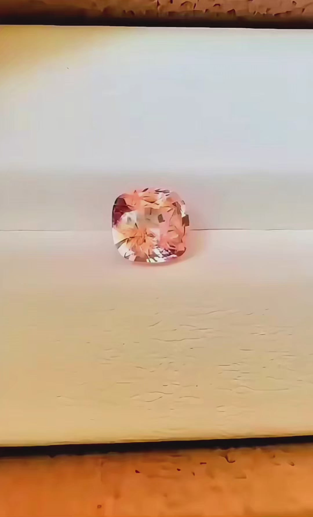 1.25 ct unheated padparadscha sapphire certified