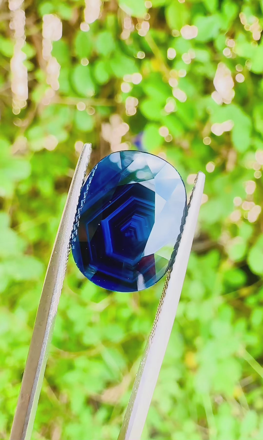 7.82 ct unheated dark blue sapphire gia certified