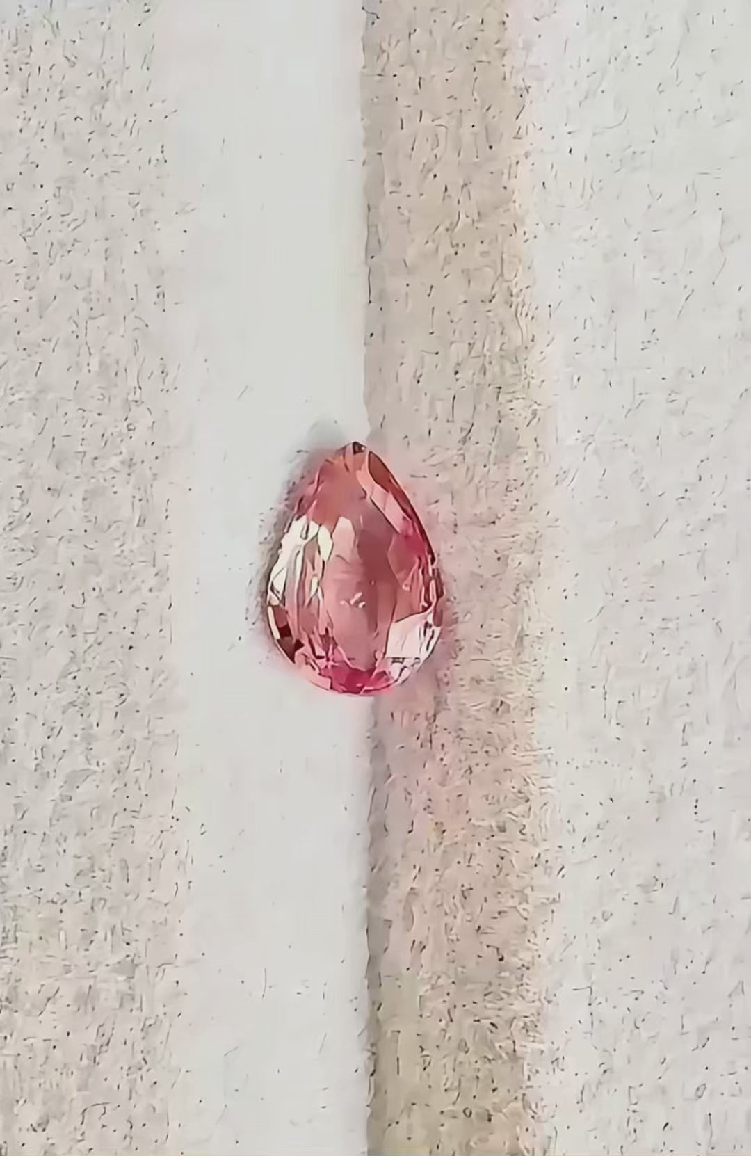 0.93 ct unheated padparadscha sapphire certified