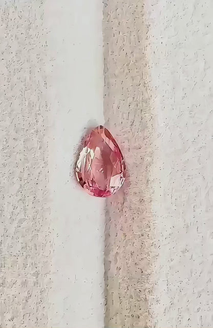 0.93 ct Natural Unheated Padparadscha Sapphire Certified