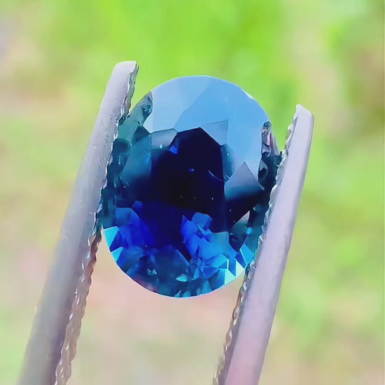 1.72 ct unheated blue sapphire certified
