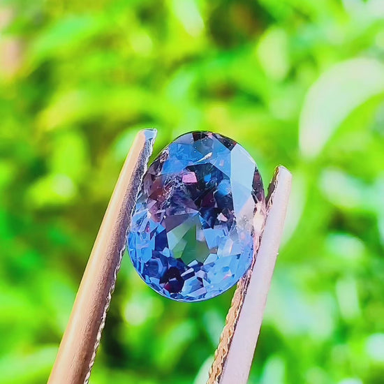 1.36 ct lavender spinel certified