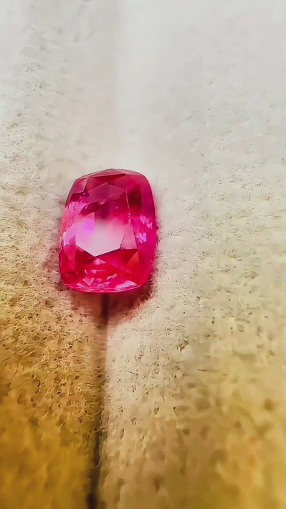 1.07 ct unheated pink sapphire gia certified
