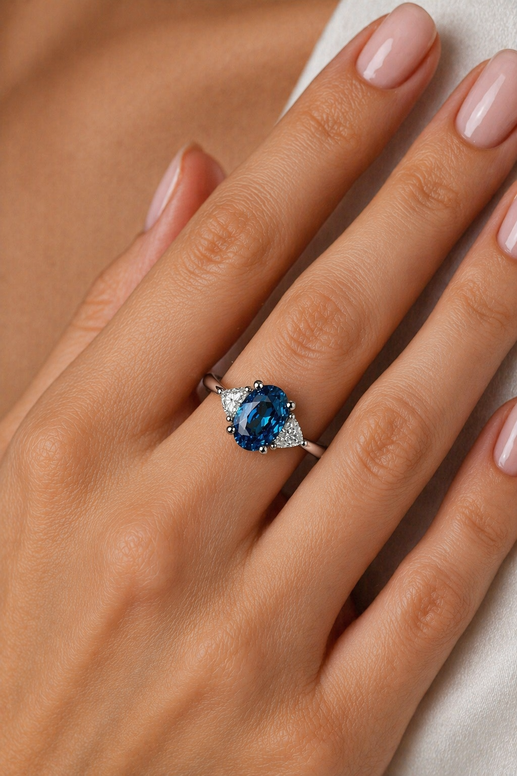 multicolored diamond trilogy gold ring model